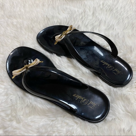 3/$32 TED BAKER Black Flip Flops Sandals Size 6 - Picture 6 of 6